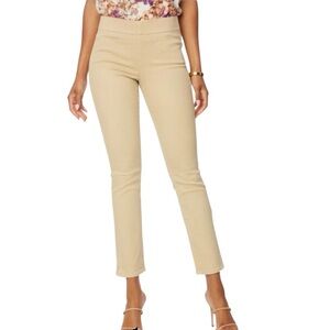 NYDJ Pull On Skinny Ankle Jeans Sand Sz 14 NWT